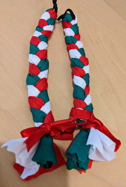 Fabric Braids extension/Trenzas cortas de tela