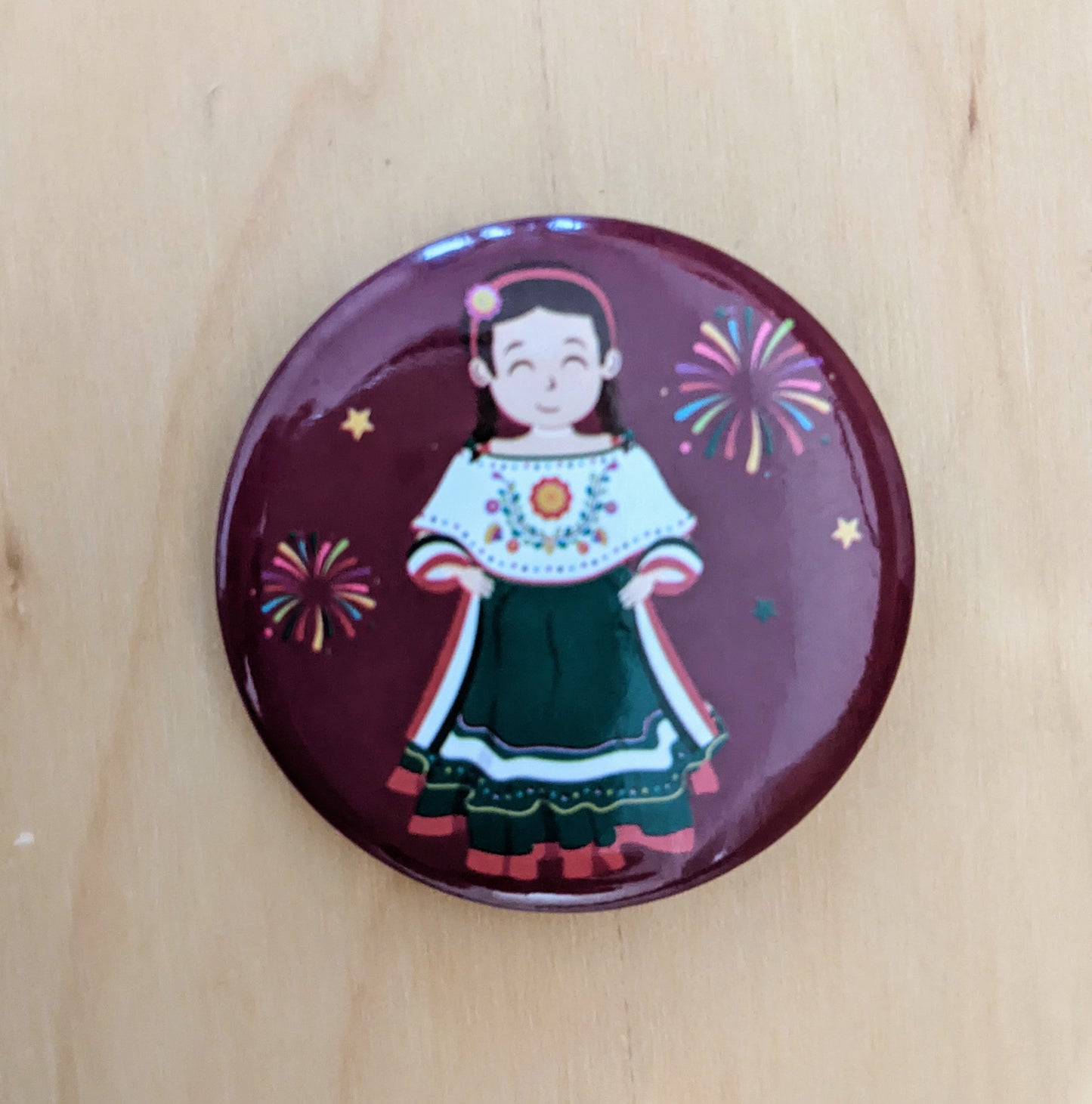 6 pins/prendedores decorativos