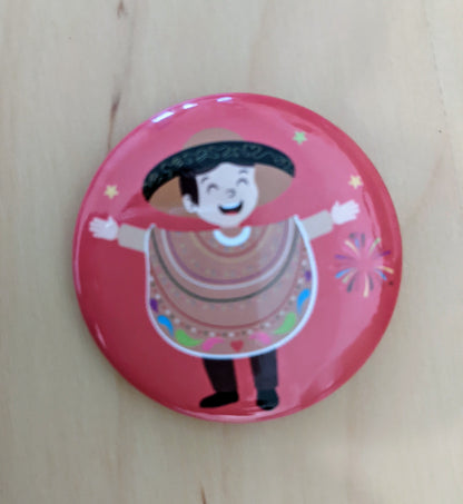 6 pins/prendedores decorativos