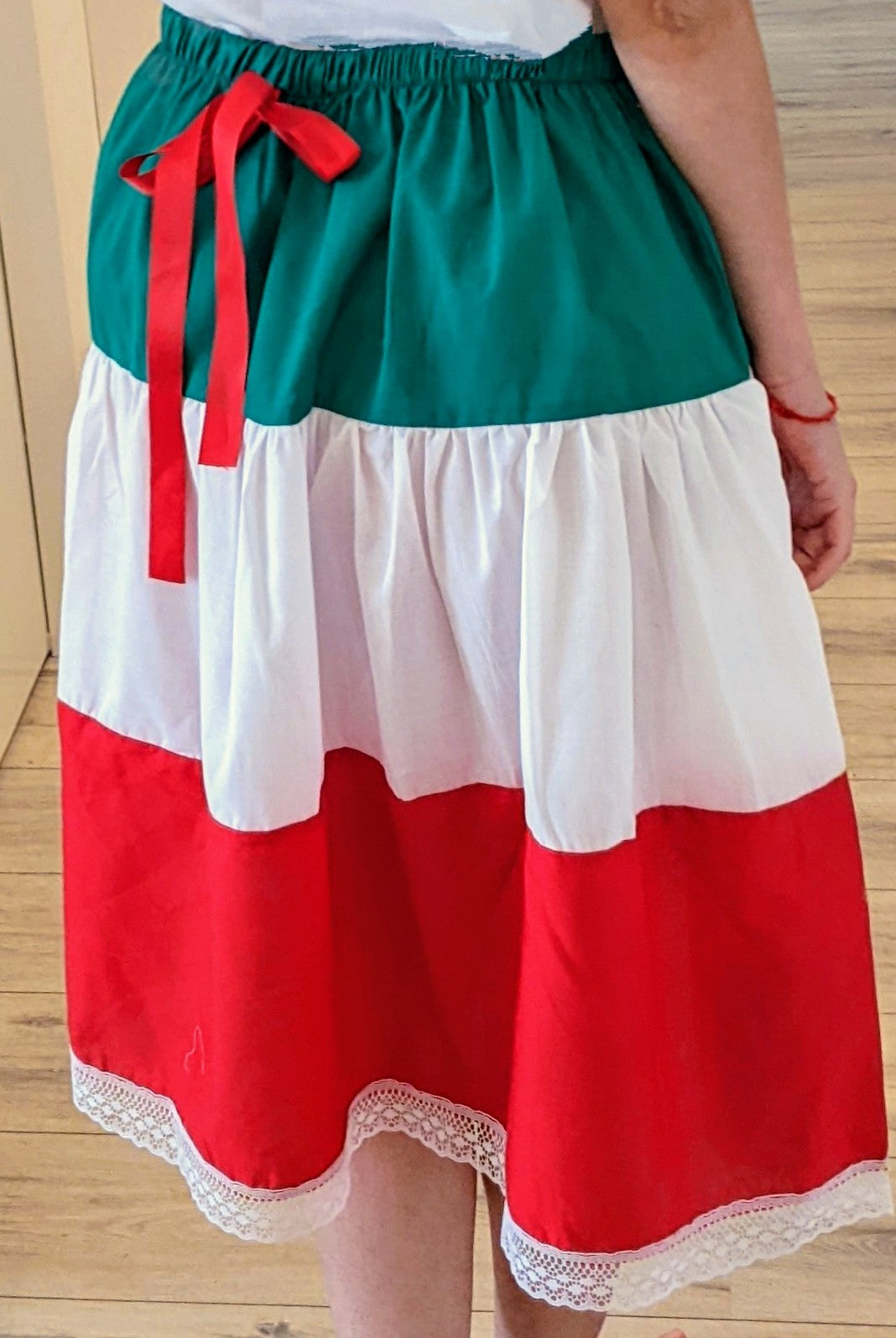 Mexican dress with necklaces