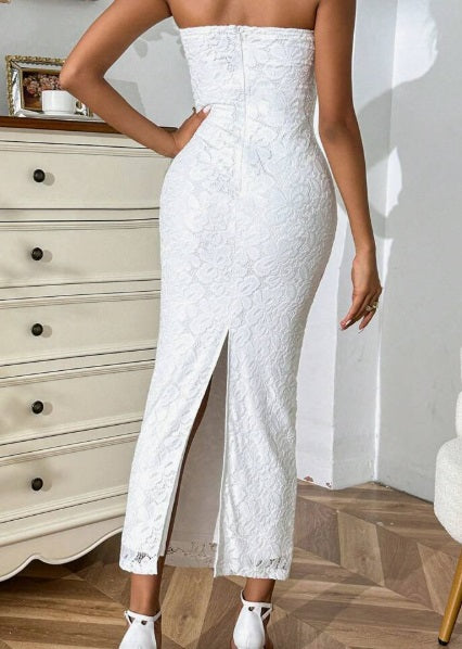 Soft flowers long dress